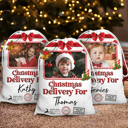Personalized Name Christmas Sack - Christmas Delivery Bag