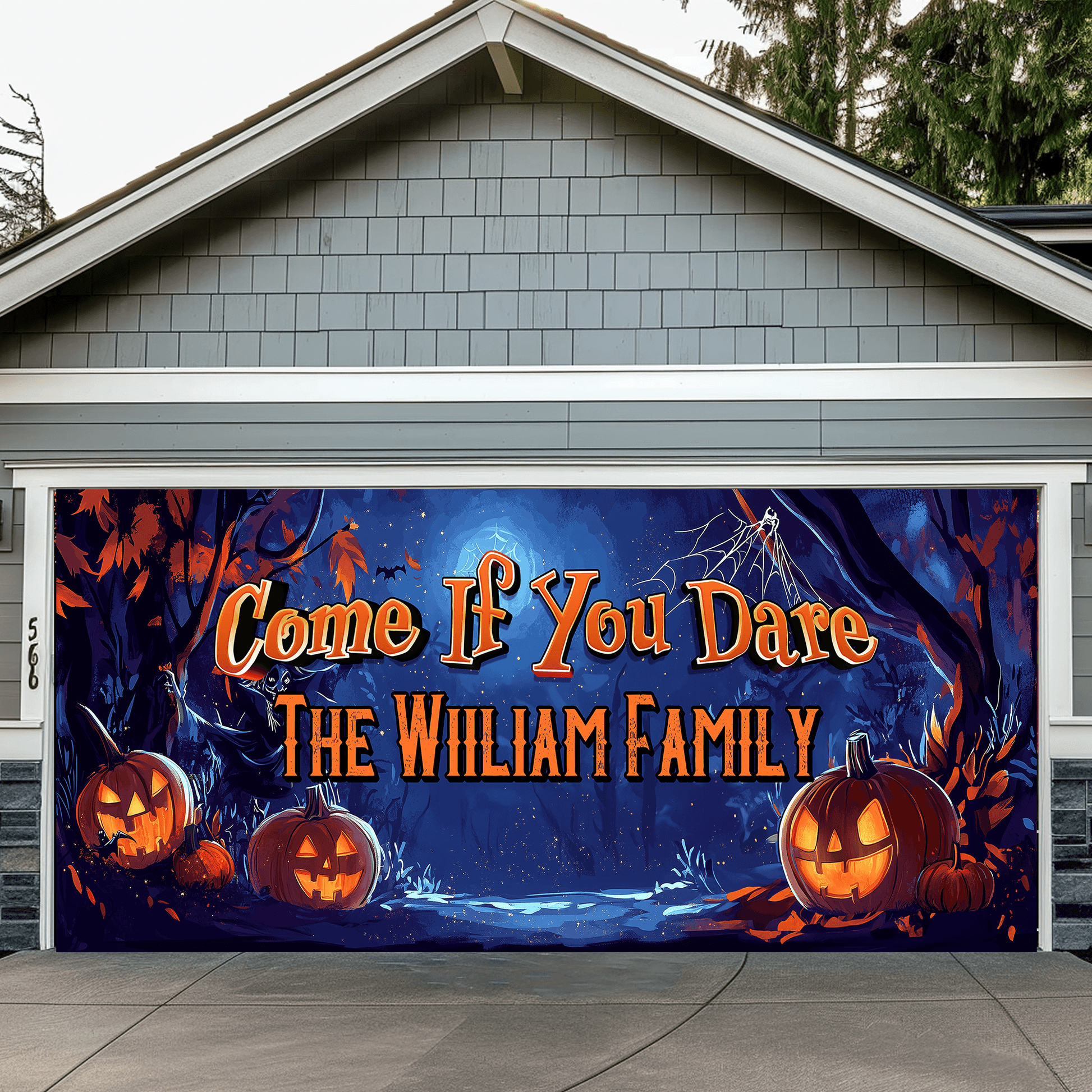 Halloween Garage Door Decor - Spooky Garage Banner Covers
