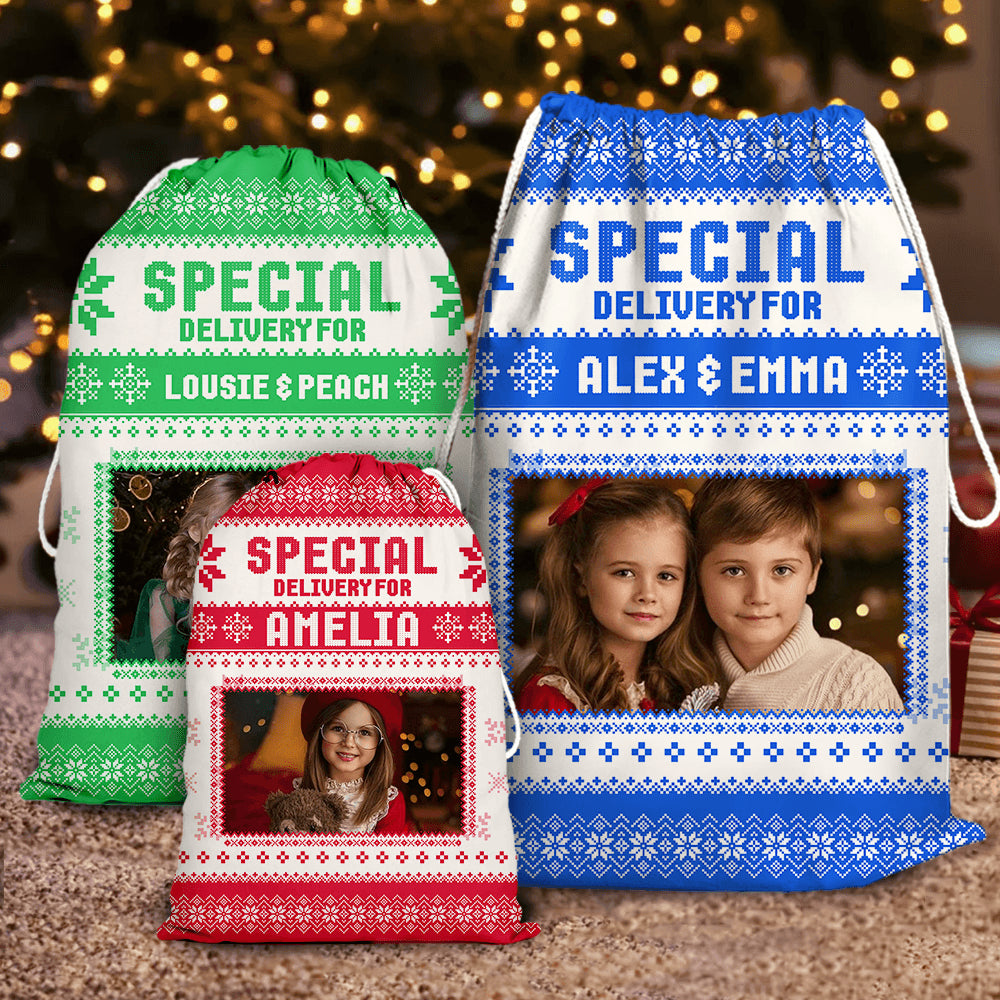 Custom Name Christmas Bag - Personalized Santa Bag Christmas For All