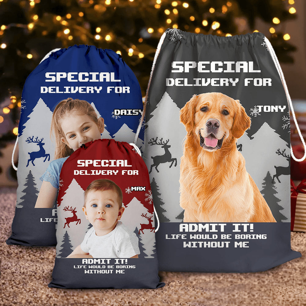 Christmas Boring Without Us Bag - Personalized Christmas Gift Bag