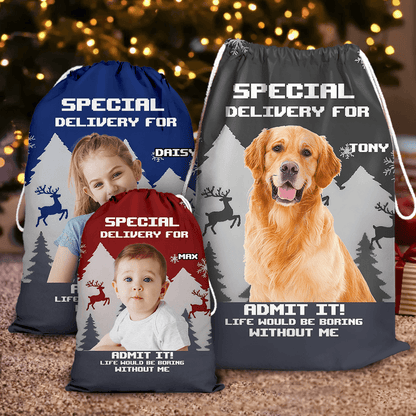 Christmas Boring Without Us Bag - Personalized Christmas Gift Bag