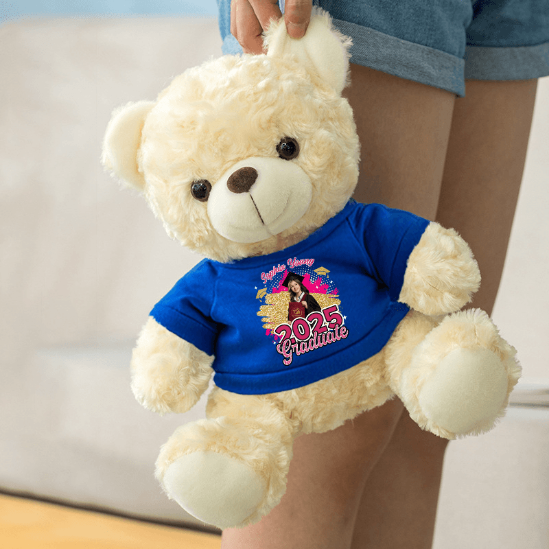 Glitter Class Of 2025 Congrats Graduate - Kindergarten Bear
