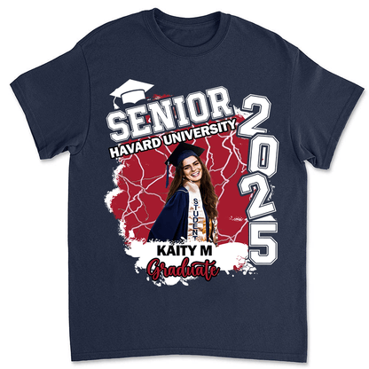 Senior 2025 Personalized T-Shirt - Personalized Custom Unisex T-Shirt