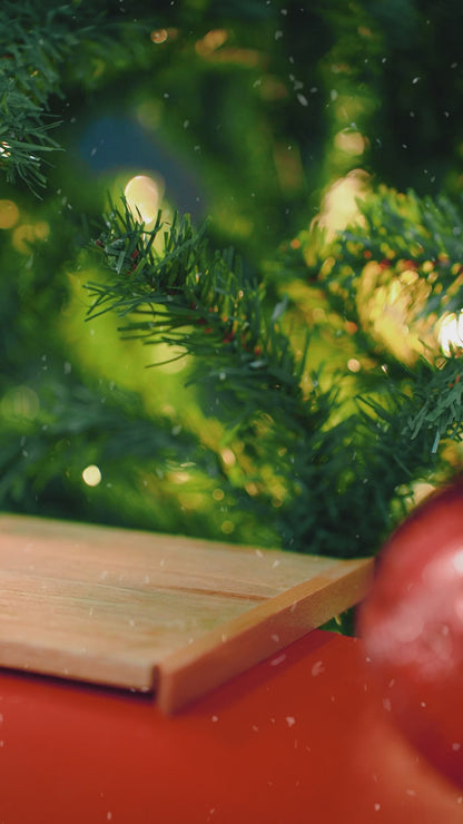 Weihnachtsornament „Familie für die Weihnachtsfeiertage“ – Holzornament in individueller Form – Holzornament 2-lagig