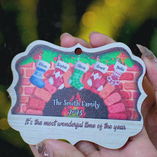 Personalized Aluminum Ornament - It's The Most Wonderful Time
