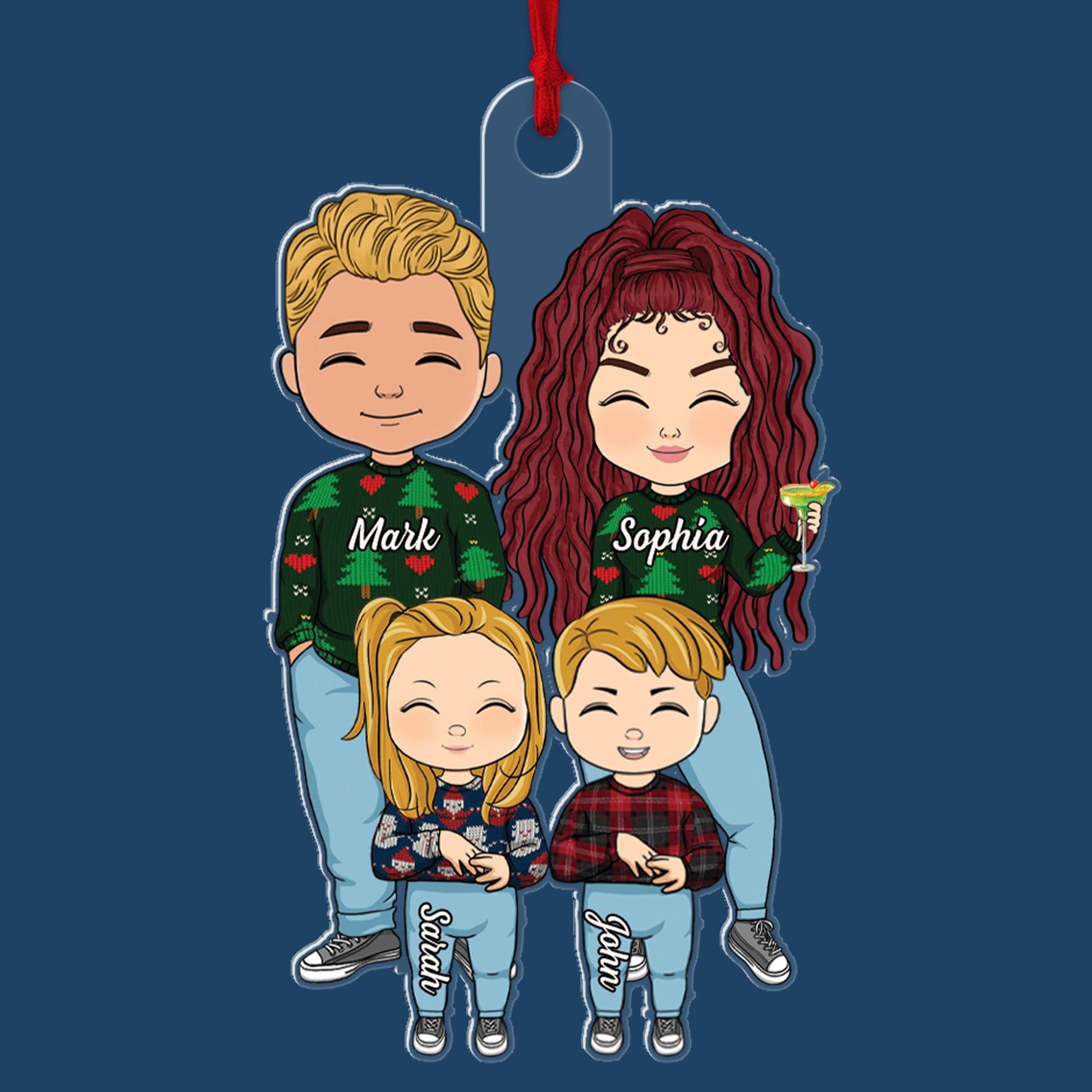 Christmas Gifts for Couple - Personalized Acrylic Ornament
