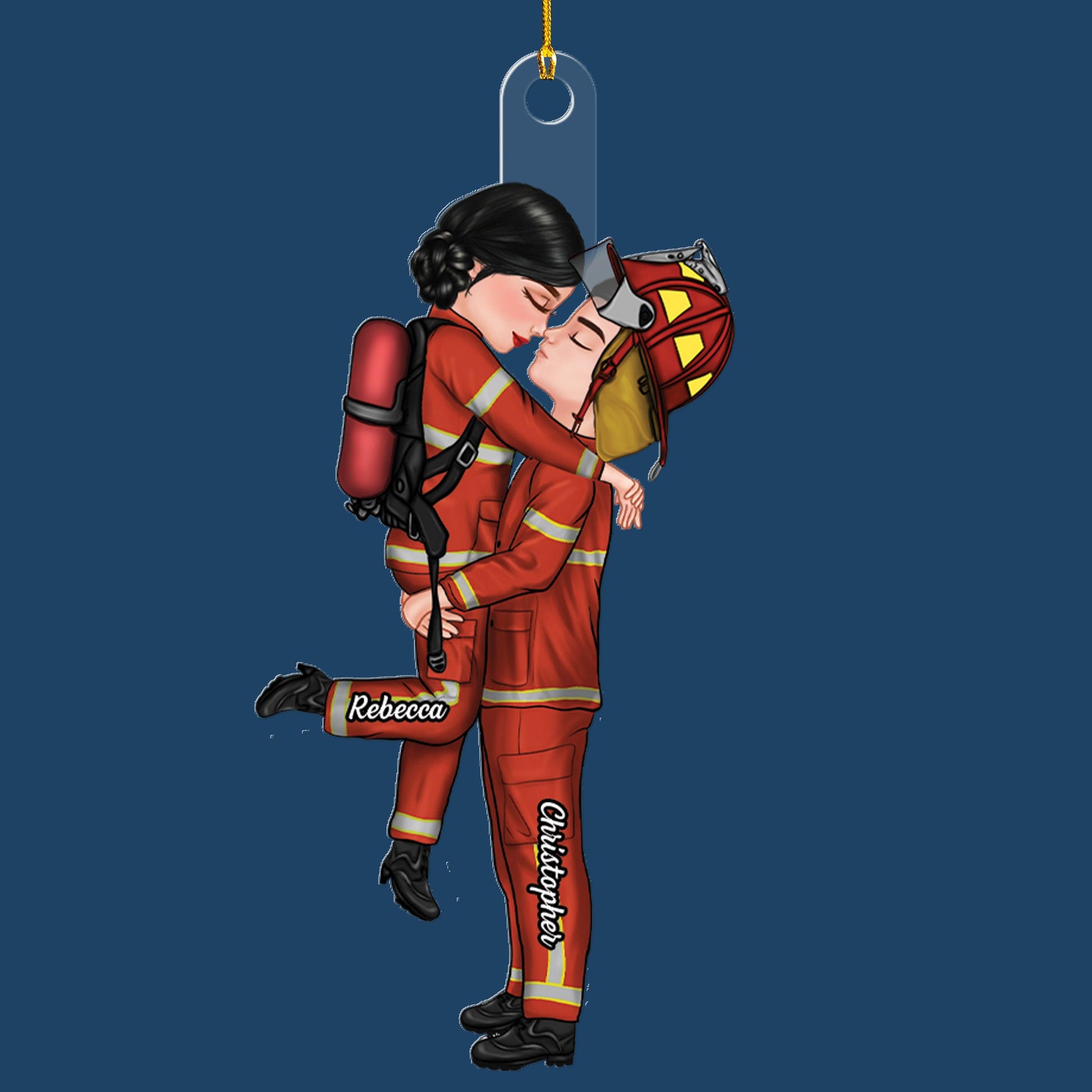 Couple Christmas Gift Uniform Ornament - Personalized Acrylic