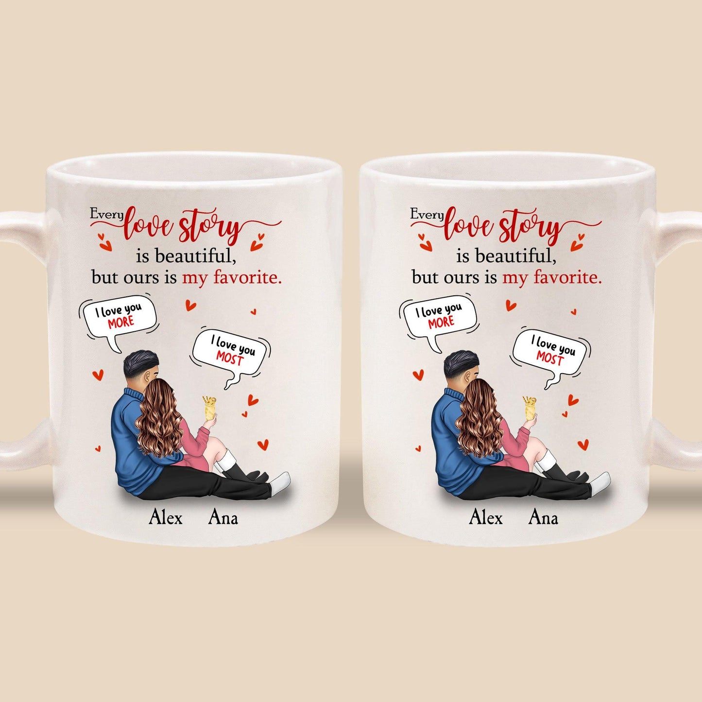 Our Love Story Valentine's Mug - Custom Mugs Gift for Her