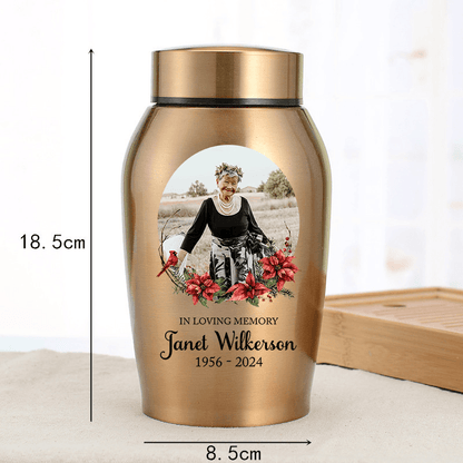 In Loving Memories - Keepsake Urn for Ashes - Stainless Steel Urns