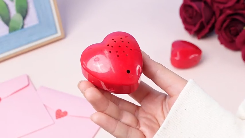 2" Heart Shaped Voice Sound Recorder 10 Seconds (Battery not Included, Not built-in)