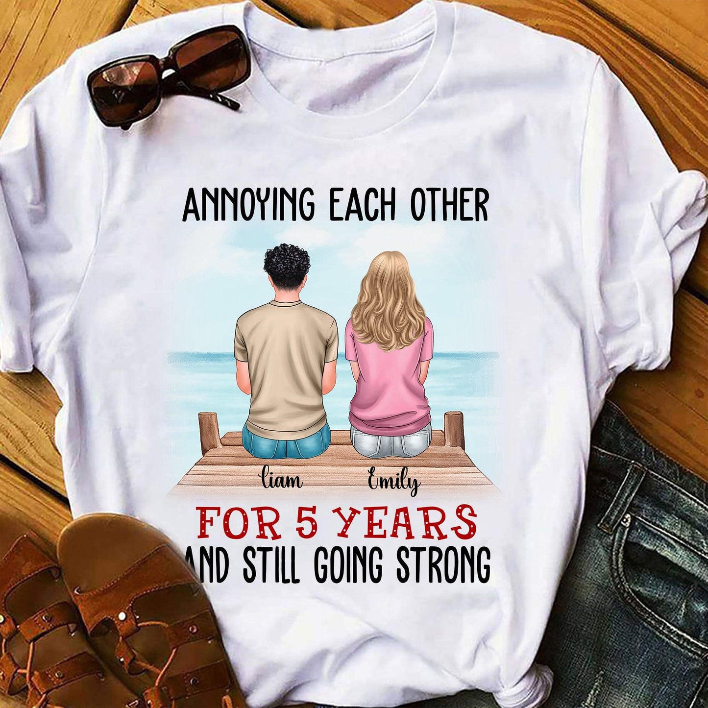 Annoying Each Other For Years - Personalized Custom Unisex T-Shirt