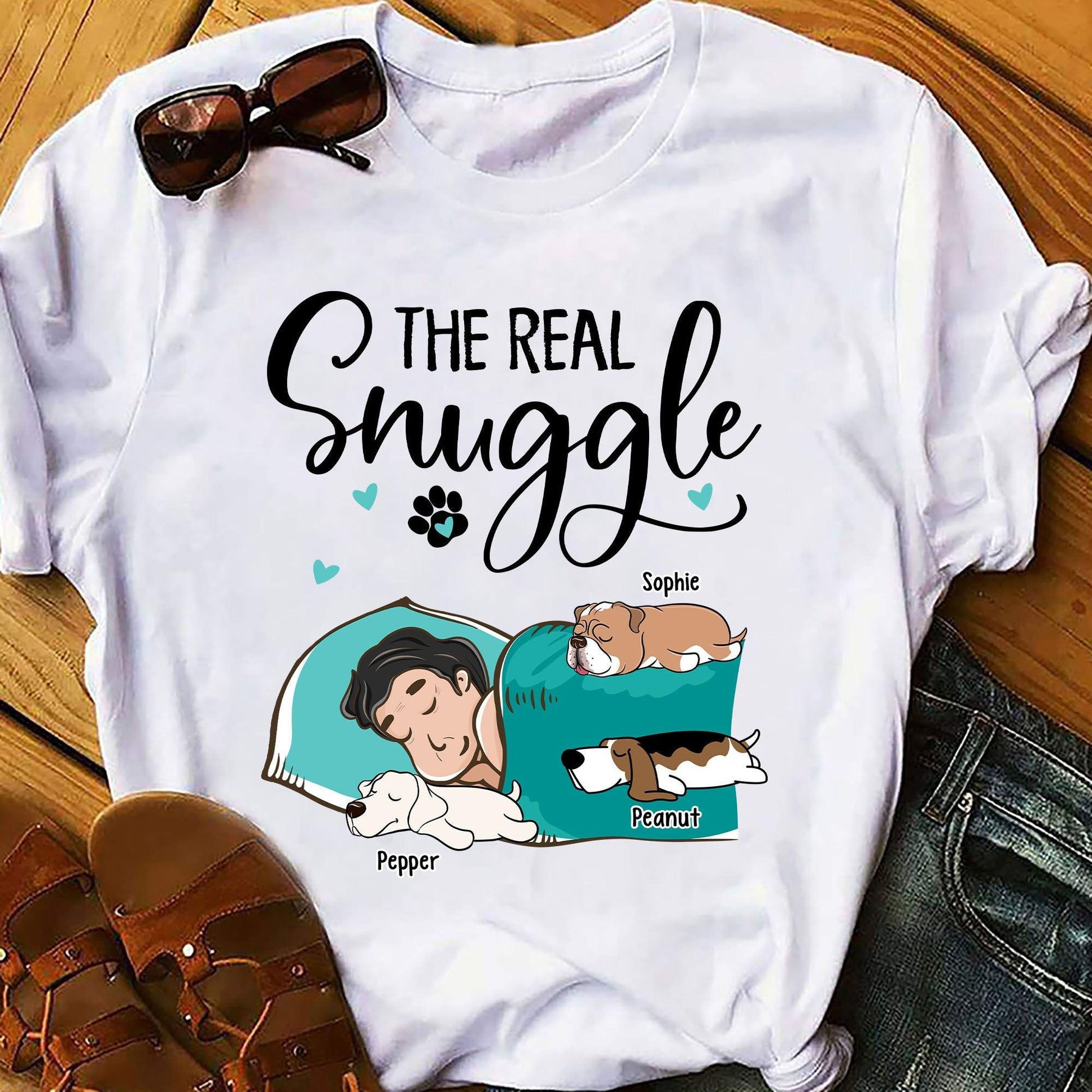 Personalized Real Snuggle Shirt - Personalized Custom Unisex T-Shirt